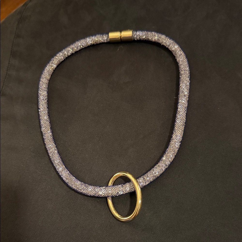 Custom Blue and Gold Choker